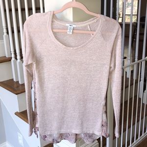 Bar III Snake Print Back Sweater